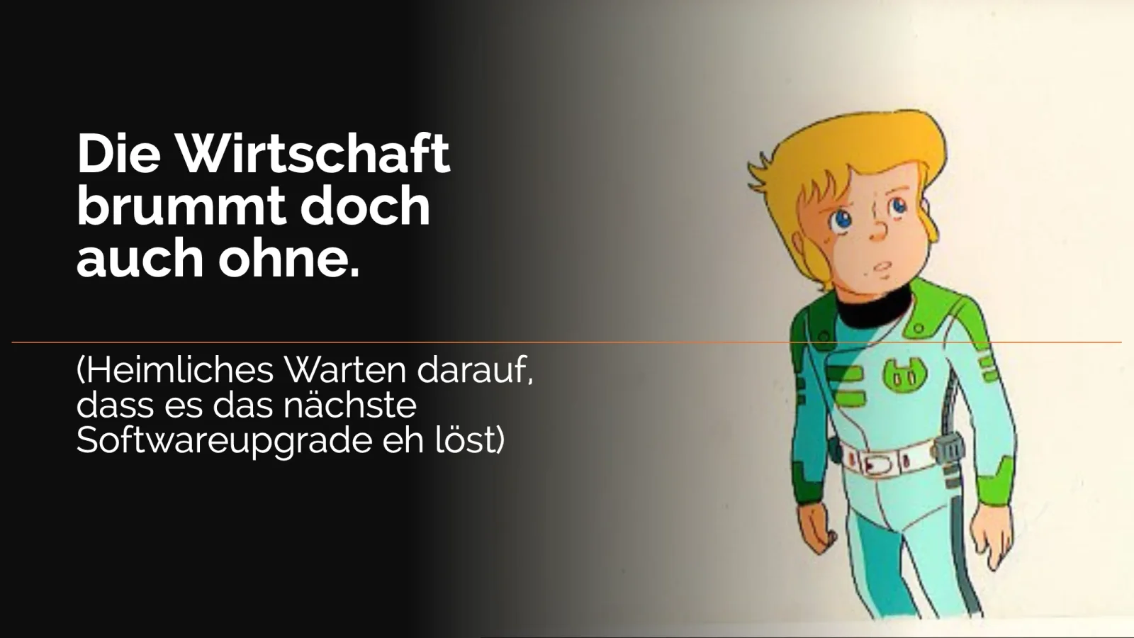 Slide aus dem KI-Navigator-Vortrag — Akt 1: Die Diagnose
