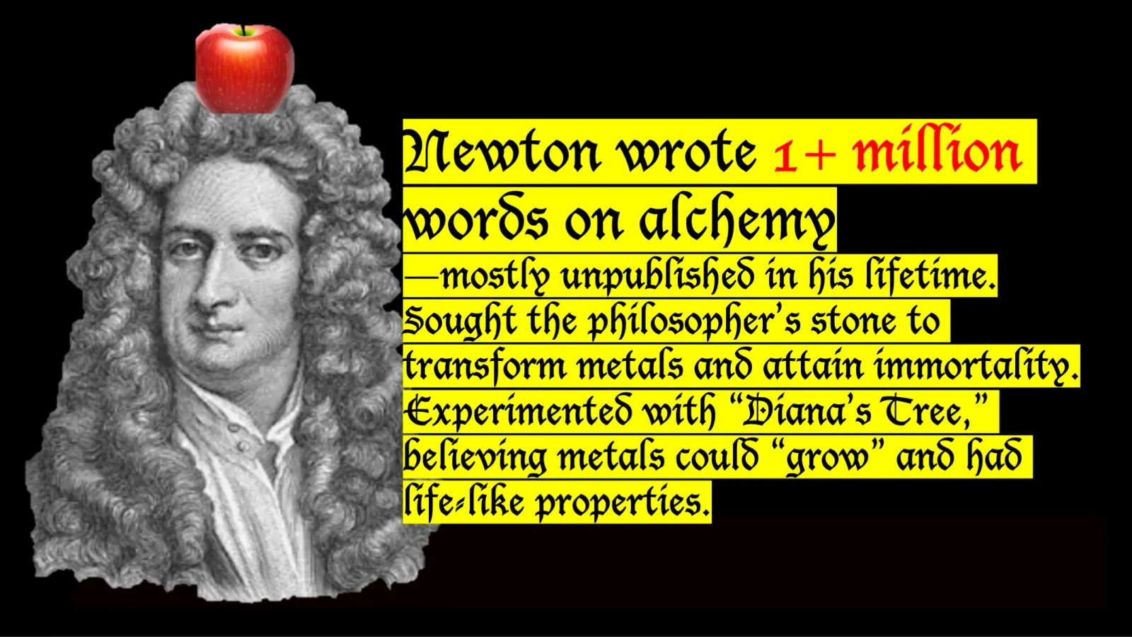 Slide: Newton the alchemist